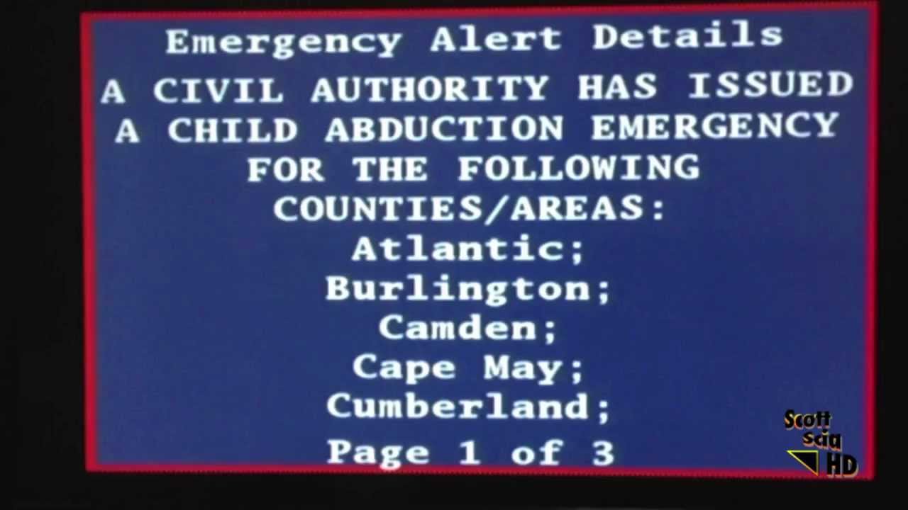 NJ Amber Alert/Child Abduction Emergency Alert System (EAS).mov - YouTube