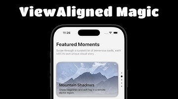 SwiftUI Apple-Style Scroll View