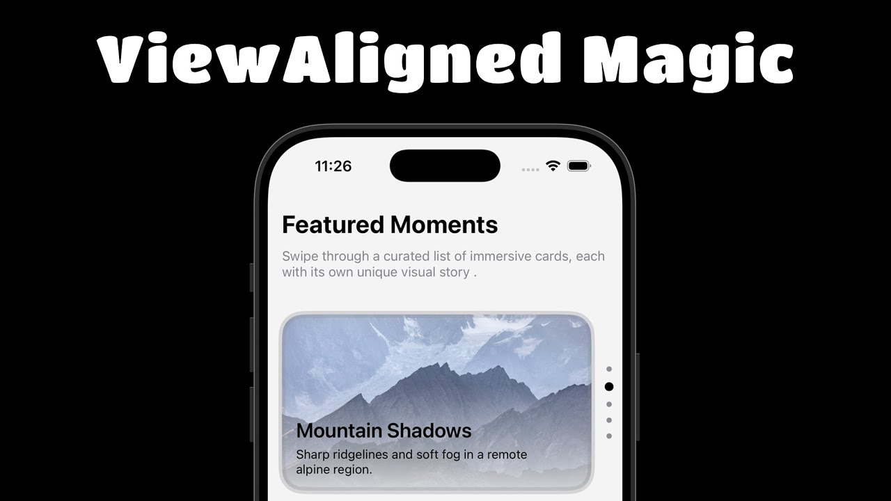 SwiftUI Apple-Style Scroll View