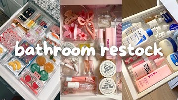 asmr bathroom restocks 🛁🫧🌸 | satisfying & aesthetic tiktok compilation