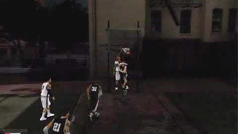 NBA 2K10 My Player Pickup Game Dunk