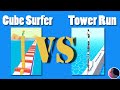 Tower Run VS Cuber Surfer! (Levels 1-20) | Voodoo Games