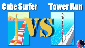 Tower Run VS Cuber Surfer! (Levels 1-20) | Voodoo Games