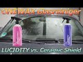 ONEWAX Glasreinger mit und ohne Versiegelung - LUCIDITY vs. Ceramic Shield - Der Vergleich