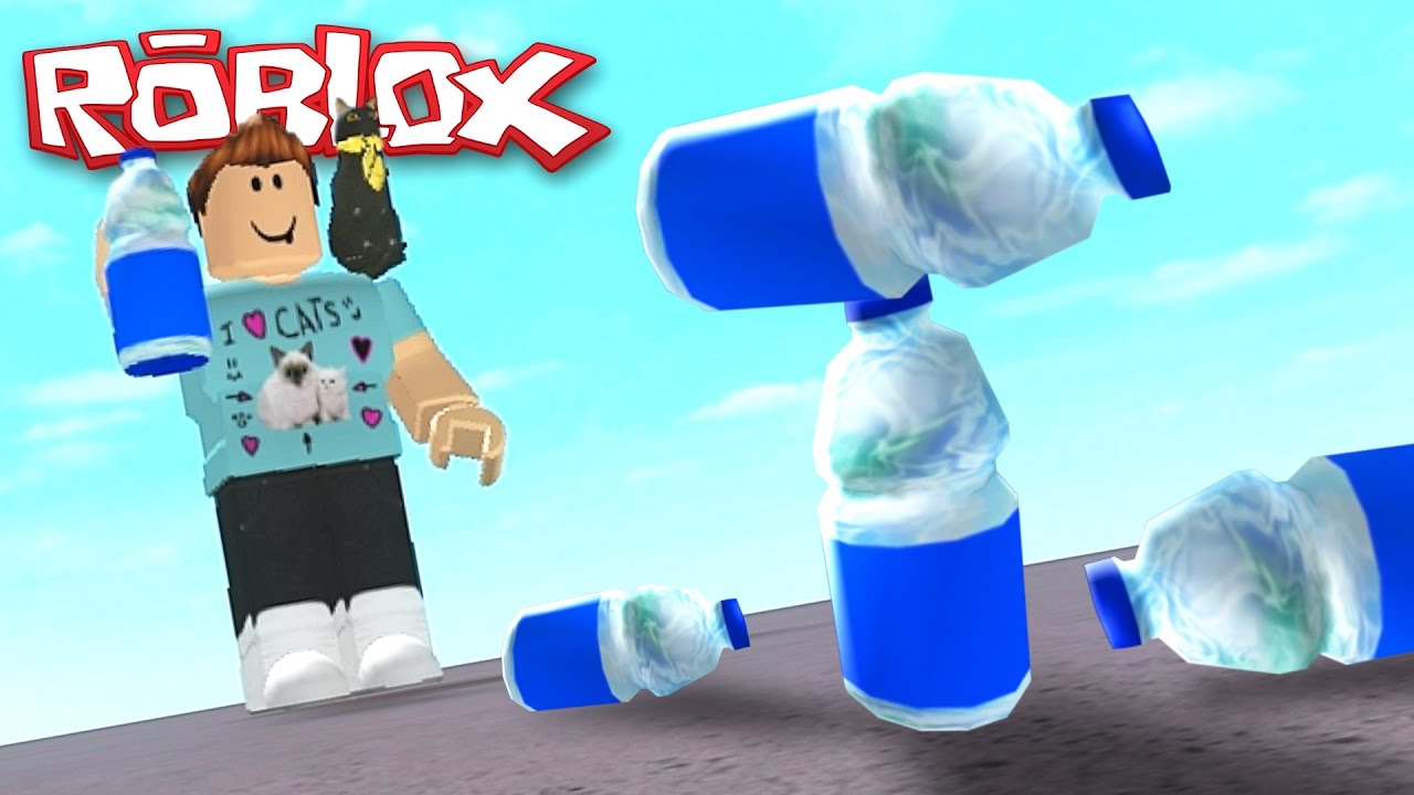 Bottle Flip Trick Shots In Roblox Youtube - roblox water bottle