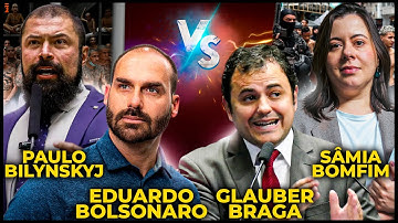 Eduardo Bolsonaro and Paulo Bilynsky vs. Glauber Braga and Sâmia Bomfim - Public Security Debate