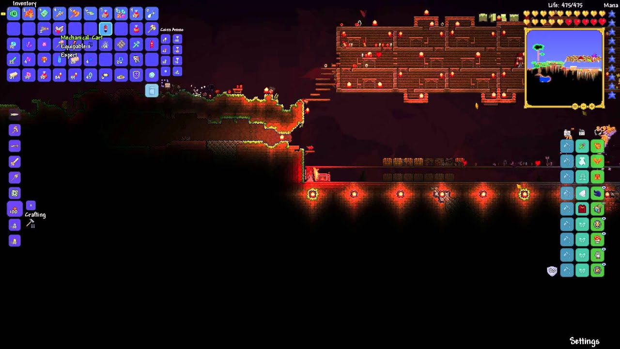 How to make Mechanical Cart Terraria YouTube