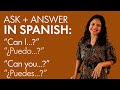 Understanding 'Can I' and 'Can You' in Spanish