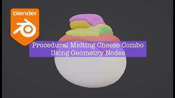 LIVENODING Procedural Melting Cheese Stacking Using Geometry Nodes