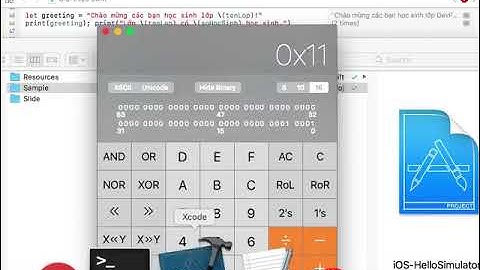 Bài 2: Xcode: Introduction | Swift: Introduction, Basic