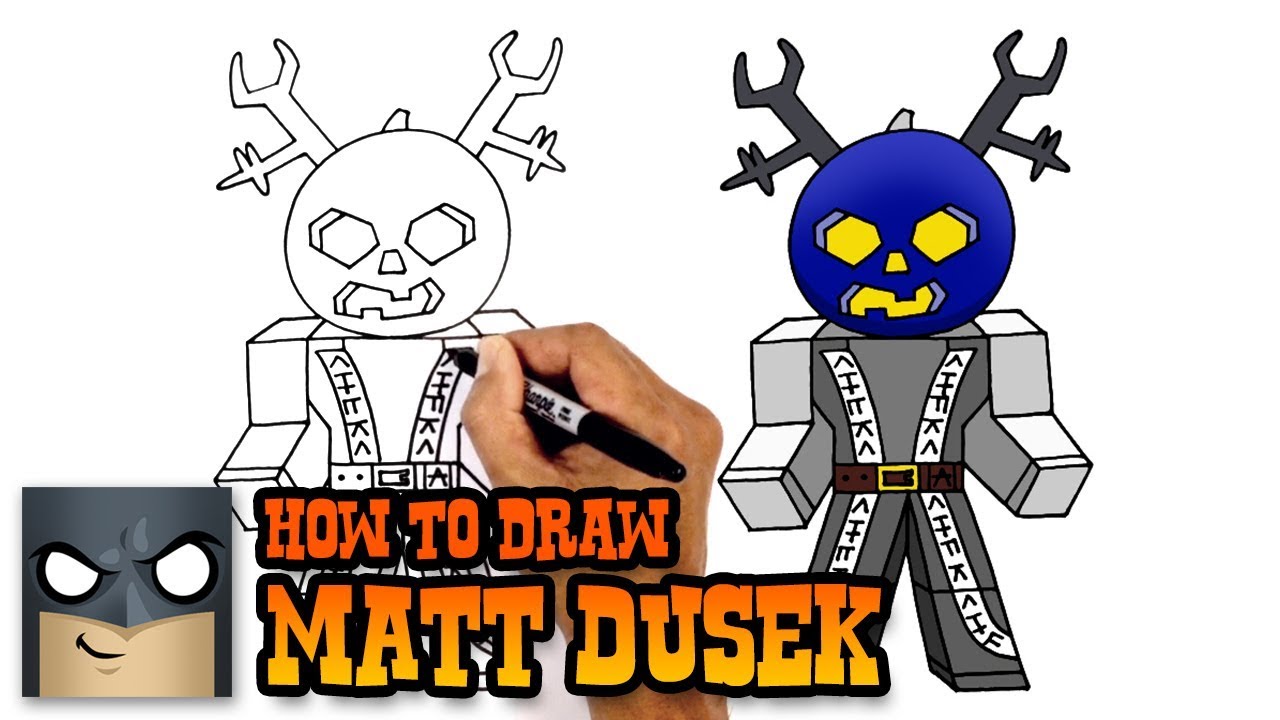 How To Draw Matt Dusek Roblox Youtube - easy roblox character drawing