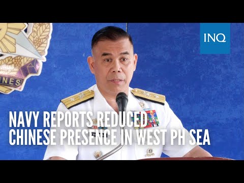 Navy reports reduced Chinese presence in West PH Sea