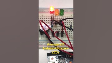Thumbnail of The Avengers Theme Song Played By Arduino + Buzzer + LEDs #Shorts #Arduino #Avengers
