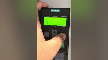 Siemens G120 VFD Basic setting