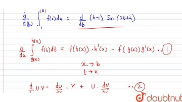 The area bounded by the curve `y=f(x)`, X-axis and ordinates x=1 and x=b is `(b-1) sin