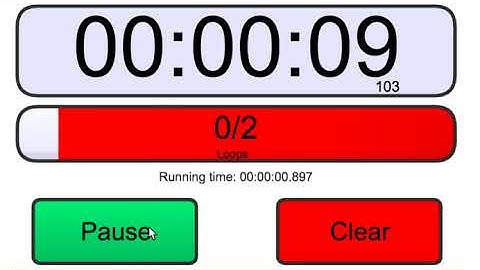 Online Stopwatch Loop Timer Demo