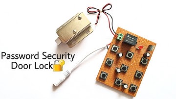 Password security Door lock using only one mosfet