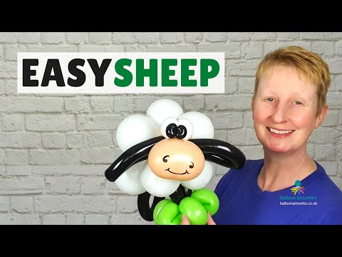 🐑 Sheep Balloon Tutorial 🐑 How to Make a Balloon Sheep