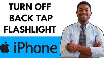 HOW TO TURN OFF BACK TAP FLASHLIGHT ON IPHONE