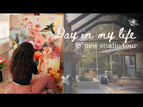 Day in the life of an artist mom | New studio tour