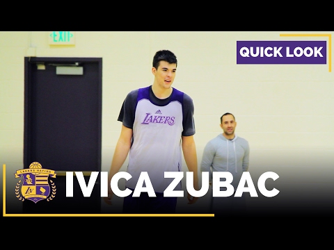 QUICKLOOK: Lakers Rookie Ivica Zubac Practice (Raw Footage)