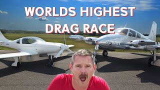 Airplane Drag Race 2 Miles High... Cameron Vs Silver Bullet