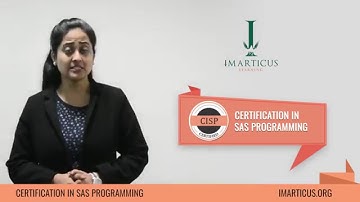 Certification in SAS Programming : Introduction Video