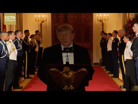 Le président Trump a prononcé une allocution au banquet de bienvenue