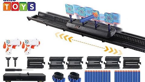 deAO Digital Moving Target for Nerf Guns Shooting Game Toys Changeable Speed Adjustable Track -TGG