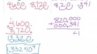 Scientific Notation: Adding and Subtracting