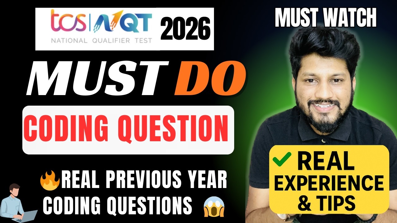 TCS NQT 2025 Coding Questions with Solutions 🔥 | Previous Year Asked ...
