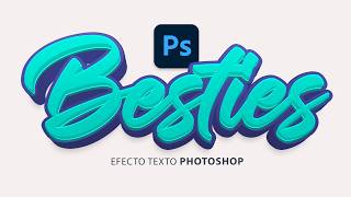 Efecto de texto 3D en Photoshop