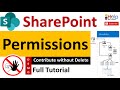 SharePoint Permissions - Full Tutorial with Demo