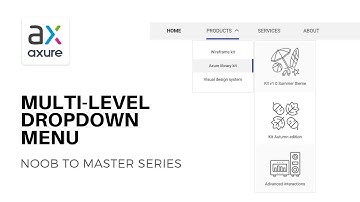 Create Multi-level Dropdown Menu | Axure RP: Noob to Master, Ep62