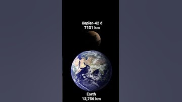 Kepler-42 d vs Earth by the True Size #exoplanet #versus #earth #planet #planets