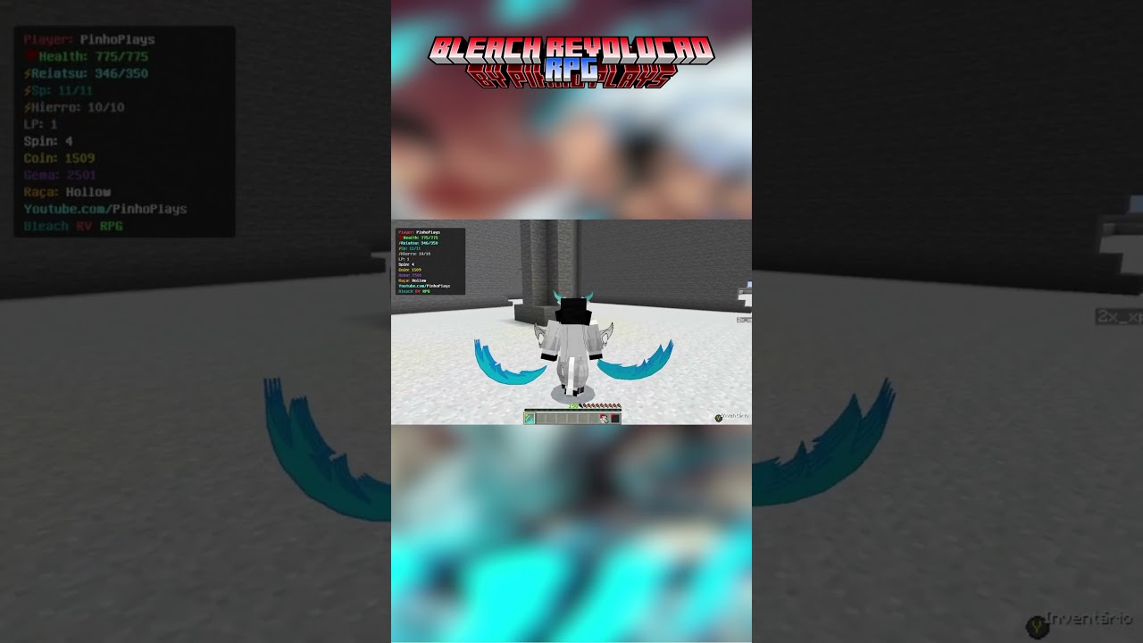 Bankai Fullbringer no melhor servidor de Bleach para Minecraft PE 1.20.15  [Bleach RV RPG] #bleach 