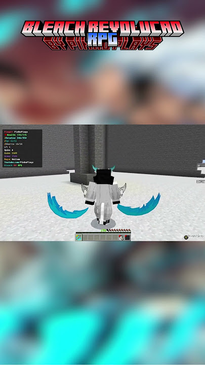 Bankai Fullbringer no melhor servidor de Bleach para Minecraft PE 1.20.15  [Bleach RV RPG] #bleach 