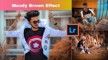 Moody brown effect in the photo with mobile | Adobe lightroom tutorial | SHIHAB EDITZZ