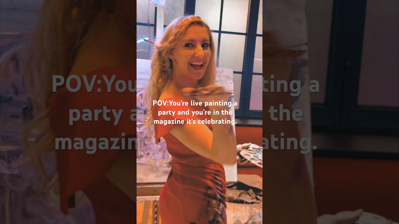 POV: You’re live painting a party & you’re in the magazine it’s celebrating. Modern Luxury Nashville
