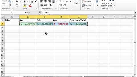 Excel 2010 Tutorial Clearing Conditional Formatting Microsoft Training Lesson 14.3