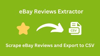 How to scrape and export eBay reviews and export to CSV in 2026