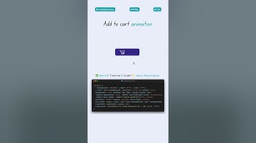 🛒 Add to Cart Button with Cool Animation | HTML CSS JS #webdevelopment #coding #animation