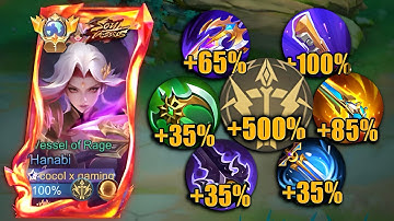 NEW PATCH! HANABI WTF ATTACK SPEED BUILD!! 200% SPEED HACK!?😱 ( MUST TRY! ) HANABI BEST BUILD 2025‼️