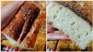 وصفات رمضان2024/خبز الدار سهل وسريع خفيف ريشة بطريقة بسيطة ومقادير قليلة خبز بدون دلك او عجن