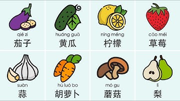 Learn 50 Chinese Fruits & Vegetables (Fun Pictures + Easy Translations!)