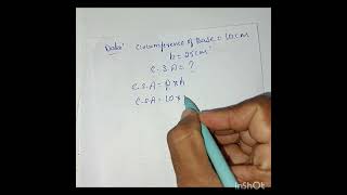 The circumference of the base of the cylinder is 10cm&amp;its height is 25cm.find its curved surfacearea