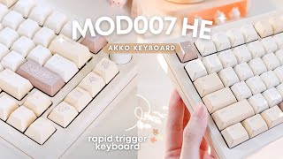 [ Akko MOD007B HE 🍮 ] magnetic switches keyboard | review, sound test | ft.osume dalgona
