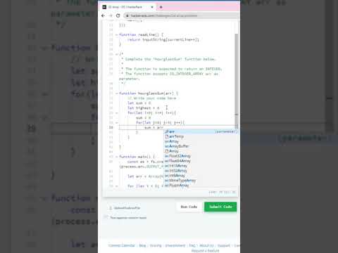 HackerRank 2D Array