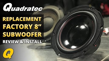 Quadratec 8" Factory Replacement Subwoofer for 2007-2014 Jeep Wrangler JK