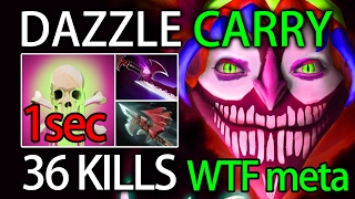 1s CD Poison Touch Dazzle Carry 36 Kills Crazy META by 13abyKnight Dota 2